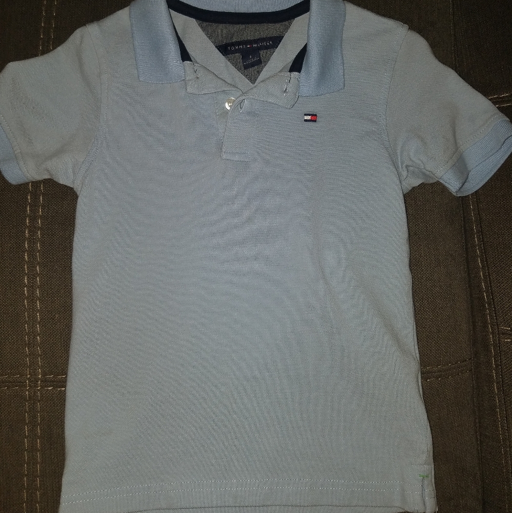 Light Blue boys size 6 Tommy Hilfiger Polo